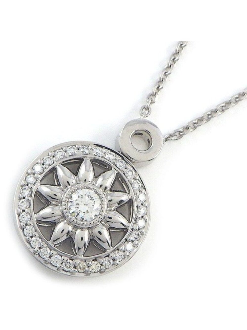 Harry Winston Necklace Gate Collection Rosette Circle Diamond